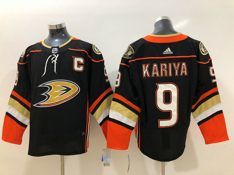 Men's Anaheim Ducks Paul Kariya #9 Black Home Breakaway Jersey